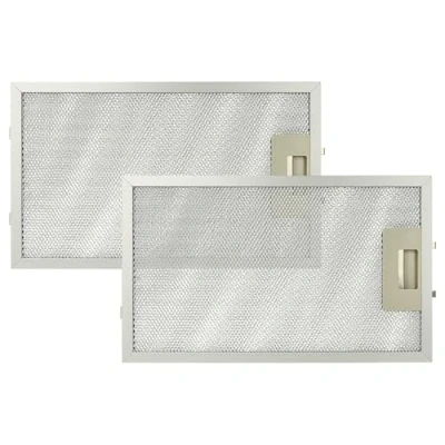 Abbildung von vhbw 2x Filter Metallfettfilter kompatibel mit AEG DK9160 M, AL, DK9190 W Dunstabzugshaube 32,5 x 19,6 0,85 cm, Metall