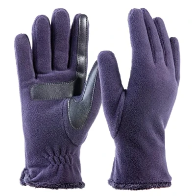 Abbildung von isotoner Damen Stretch Fleece Gloves with Microluxe Lining and Smart Touch Technology Handschuhe für kaltes Wetter, Midnight Blue Smartdri, Einheitsgröße