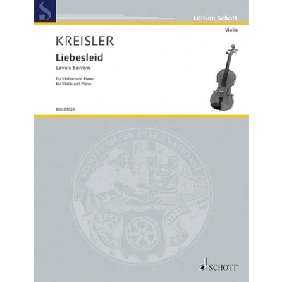 Abbildung von Liebesleid: Alt Wiener Tanzweisen II. Nr. 11. Violine und Klavier. (Edition Schott)