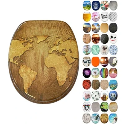 Abbildung von Sanilo WC Sitz &quot;World Map&quot;, mit Absenkautomatik