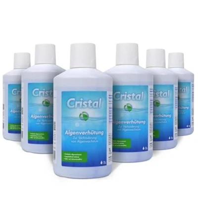 Abbildung von Cristal Pool Algenvernichter Hochwirksames Algizid für kristallklares Wasser 6 Liter Verhindert Algenwachstum &amp; schützt vor Verfärbungen