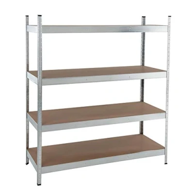 Abbildung von ESTEXO Steckregal Lagerregal 21 Modelle wählbar Schwerlastregal Regal Kellerregal Werkstattregal Werkbank Garagenregal (Verzinkt / 180x160x60cm 1000kg)