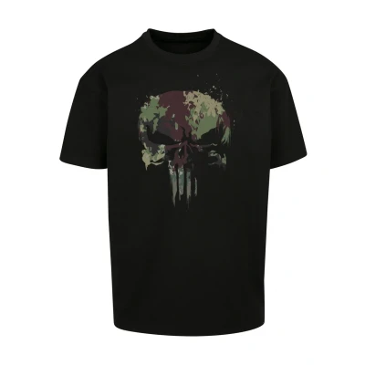 Abbildung von F4NT4STIC Punisher TV CAMO Skull Tshirt print, Herren, Größe: 3XL, Black