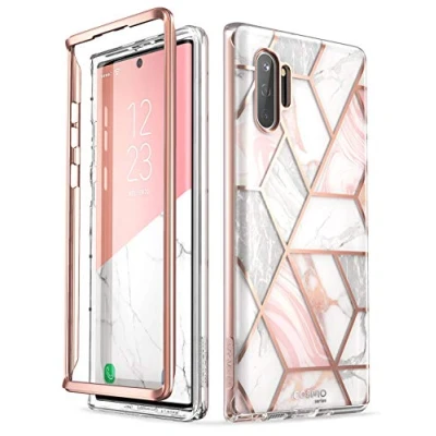 Abbildung von i Blason Case für Samsung Galaxy Note 10 Hülle Glitzer Handyhülle Bumper Schutzhülle Roubst Cover [Cosmo] OHNE Displayschutz 6.3 Zoll 2019 Ausgabe, Marmor
