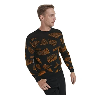 Abbildung von Trendyol Herren Pullover mit Rundhalsausschnitt, einfarbig Sweatshirt, Schwarz, S