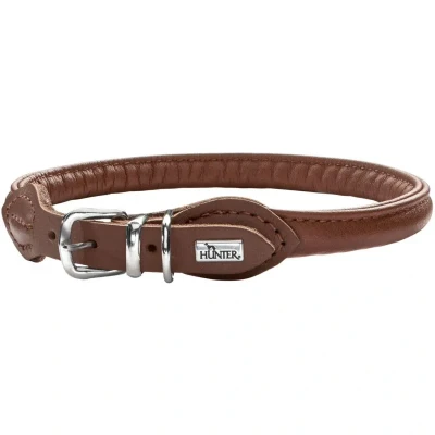 Abbildung von HUNTER Halsband Round &amp; Soft S (40), braun 40