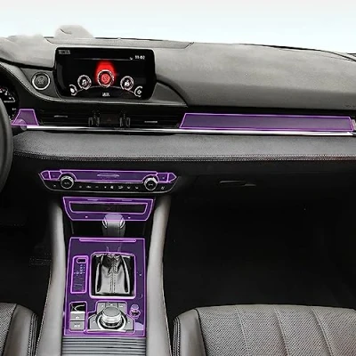 Abbildung von LAVIYE Auto Innenfolie Armaturenbrett Klavierbrett Shift Mittelkonsole Kratzfeste transparente TPU PPF Folie für Mazda 6 Atenza 2020 2023