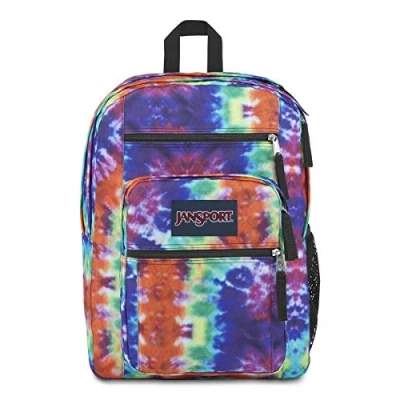 Abbildung von JanSport Big Student, Großer Rucksack, 49 L, 43 x 33 25 cm, 15in laptop compartment, Red/Multi Hippie Days