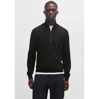 Abbildung von BOSS Kanobix Strickpullover, Herren, Größe: XL, Black