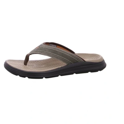 Abbildung von Skechers Herren Sargo Point Vista Flipflop, Lt Brown Knitted Mesh, 48.5 EU