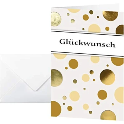 Abbildung von SIGEL DS106 Glückwunschkarten blanko, A6, 10er Set mit Umschlag, ideal zum Bedrucken, aus nachhaltigem Papier
