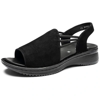 Abbildung von ara Hawaii Keilsandalette, Damen, Größe: 36, Black Schuhe