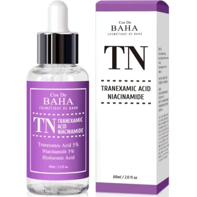 Abbildung von Cos De BAHA (TN) Tranexamsäure 5% Serum mit Niacinamid für Gesicht/Hals hilft, das Aussehen von Hyperpigmentierung, Verfärbungen, dunklen Flecken, Melasmaentferner zu reduzieren (60m) l
