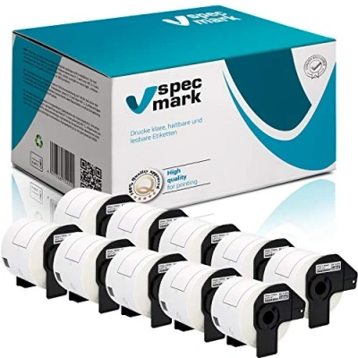 Abbildung von specmark 10 Rollen Einzeletiketten kompatibel mit Brother DK 11202 62mm x 100mm 300 Stück Etiketten für allen QL Etikettendruckern 570 700 800