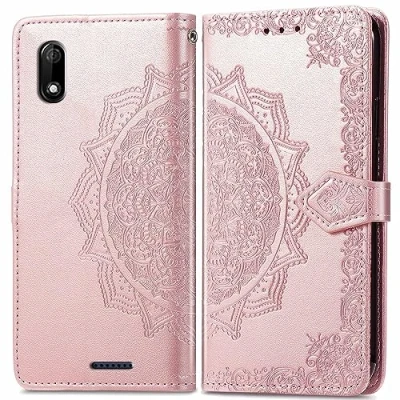 Abbildung von Hülle für Wiko Y60,Klappbar Leder Tasche Case Cover,Handyhülle Y60 Kartenfach Standfunktion Schutzhülle Klapphülle Lederhülle