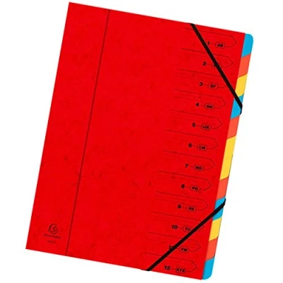 Abbildung von Exacompta Ordnungsmappe Nature Future A4 12 teilig rot