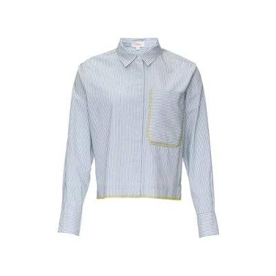 Abbildung von s.Oliver ÜBERSCHNITTENEN Schultern Hemdbluse, Damen, Größe: 44, Himmelblau