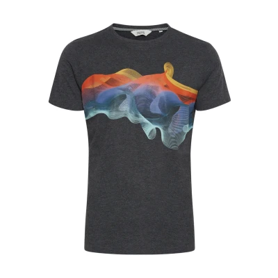 Abbildung von Solid Sdpedro Tshirt print, Herren, Größe: Medium, Dark grey melange