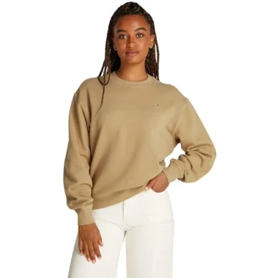 Abbildung von Tommy Hilfiger FLAG ON Chest Sweatshirt safari, Damen, Größe: XXL, Safari