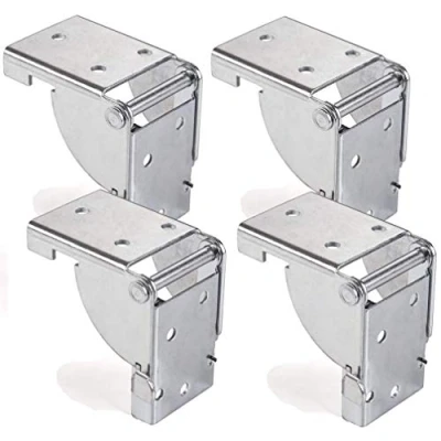 Abbildung von SO TECH® Winkelbeschlag Klapptischbeschlag Klappbeschlag Klappkonsole (4 St), für Tischbeine 38 x mm