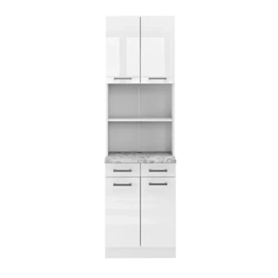 Abbildung von Vicco Küchenzeile R Line, Weiß Hochglanz, 60 cm