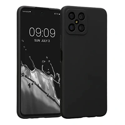 Abbildung von kwmobile Handyhülle kompatibel mit Honor X8 Hülle Handy Case aus weichem Silikon in Schwarz matt