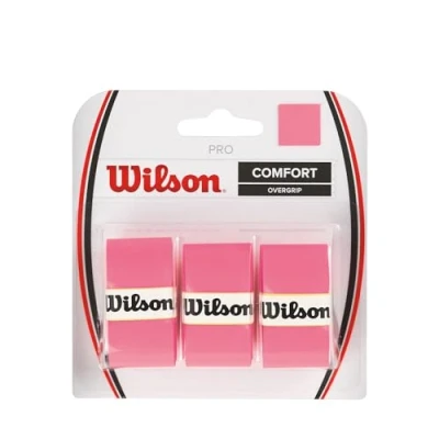 Abbildung von Wilson Unisex Gripbanden Comfort Pro Overgrip 3 pack Griffb nder, Pink, STANDARD EU