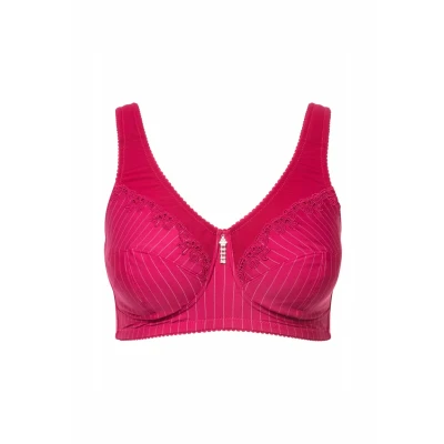 Abbildung von Ulla Popken Kelly Tshirt BH, Damen, Größe: 105F, Fuchsia