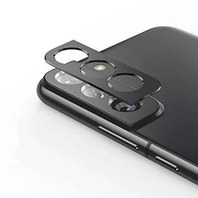 Abbildung von GIOPUEY Kamera Schutzfolie Kompatibel mit Samsung Galaxy S22, [2 Pack] Metalle Schutzrahmen, [Kratzfest] für S22 Schwarz