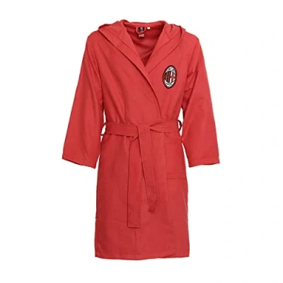 Abbildung von AC Milan Unisex M001 Bademantel aus Mikrofaser, rot, L