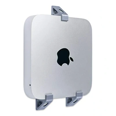 Abbildung von P3D Lab Wandhalterung für Mac Mini 20102021, hergestellt in Großbritannien, silberfarben