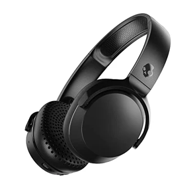 Abbildung von Skullcandy Riff 2 On Ear Wireless Kopfhörer, 34 Std. Akkulaufzeit, Mikro, Kompatibel mit iPhone, Android und Bluetooth Geräten Schwarz