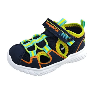 Abbildung von Kangaroos Kijumplite Riemensandalette für Kinder, Größe: 23, Dark navy/lime Schuhe