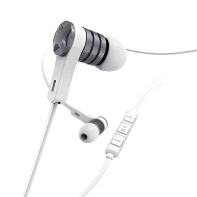 Abbildung von Hama Intense In Ear Headset 3,5mm Klinke Ohrhörer Smartphone (Anruffunktion, Mikrofon, Wiedergabe Steuerung, Lautstärkenreglung, 3,5mm, Fernbedienung, Silikon Ohrpolster, Klinken Stecker)