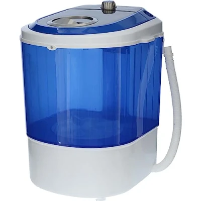 Abbildung von Mestic Wäscheschleuder Mini Waschmaschine MW 100 Camping, Mobile Reise Waschautomat Leise 2 kg
