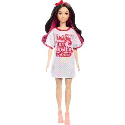 Abbildung von Barbie Anziehpuppe Fashionistas, Red Mesh Dress