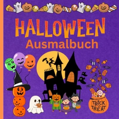 Abbildung von Halloween Ausmalbuch für Kinder: Kleinkinder im Alter von 3 5