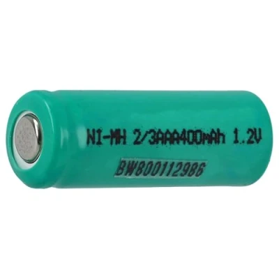 Abbildung von vhbw 2/3AAA NI MH Akku Zelle 400mAh (1.2V) Flattop kompatibel mit Modellbau, Solarleuchten, Telefon, etc.