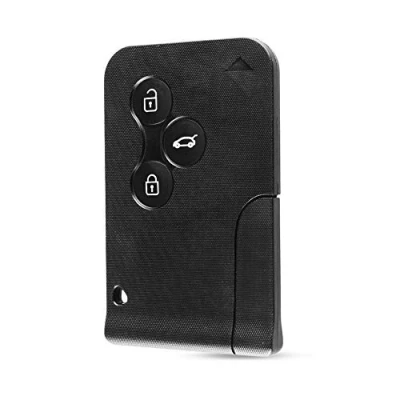 Abbildung von Energy01 3 Tasten Chip Karte kompatibel Clio Logan Megane 2 Koleos Scénic schwarz Auto Schlüssel Fob Schutzhülle mit kleinem (ohne Elektronik)