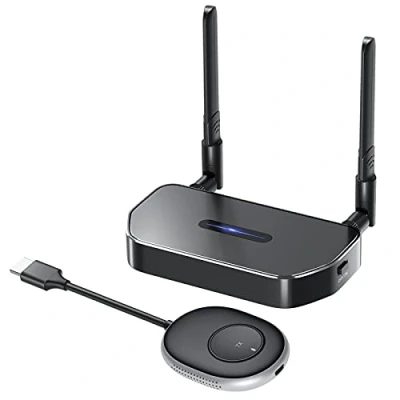 Abbildung von SEMZHENG Kabelloser HDMI Sender und Empfänger(HDMI Typ A), Wireless Transmitter and Receiver für Signale von Laptop, PC, Smartphone, Tablet zur Anzeige auf HDTV, Monitor oder Projektor