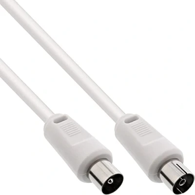 Abbildung von InLine 69407 Antennenkabel, 2x geschirmt, &gt;75dB, weiß, 7m