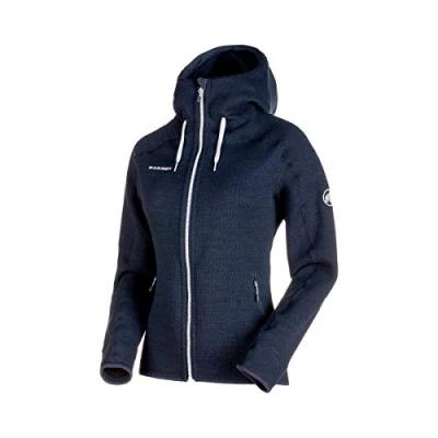 Abbildung von Mammut Arctic Hooded Sweatjacke, Damen, Größe: Large, Marine melange