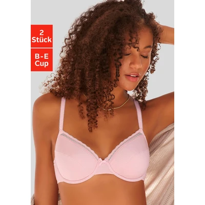 Abbildung von Nuance Bügel BH, aus weicher Baumwolle, Basic Dessous