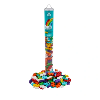 Abbildung von PLUS Konstruktionsspielsteine 100 Kreativ Bausteine Regenbogen