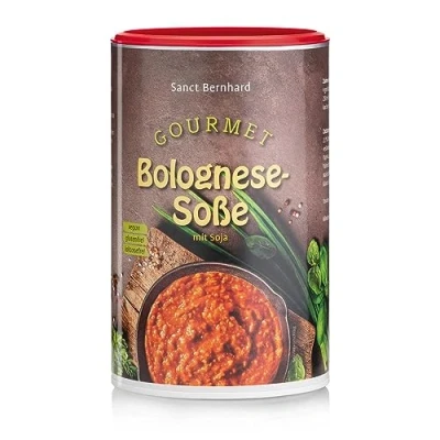 Abbildung von Sanct Bernhard Bolognese Soße Vegan Mit Soja Ohne künstliche Aromen 600g
