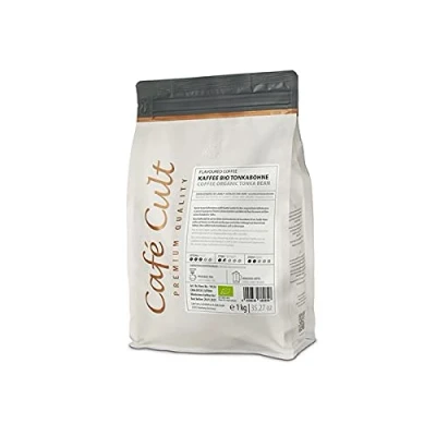 Abbildung von NEU Café Cult Kaffee Bio Tonka Bohne in 1 kg Tüte, ganze DE ÖKO 006 aromatisiert