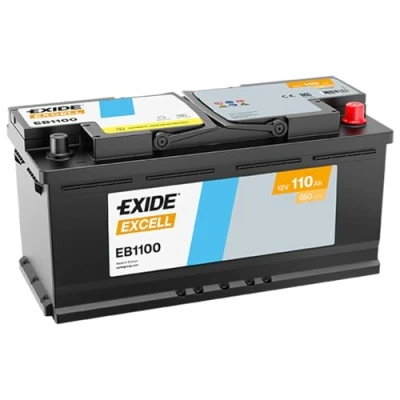 Abbildung von EXIDE EXCELL EB1100 Batterie 12V 110Ah 850A B13 AUDI: A6 C6 Avant, Q7, C5 BMW: 5 Limousine, Touring, 7, FIAT: Ducato III Kastenwagen