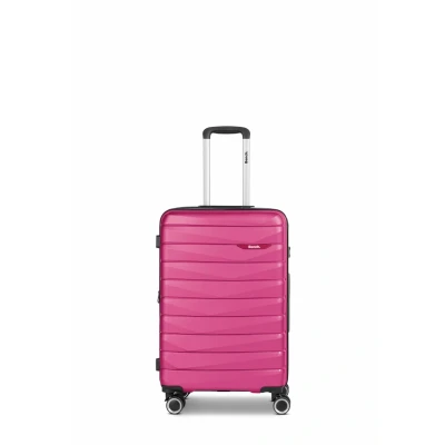 Abbildung von BENCH mittelgroßer Hartgepäck Check in Koffer Trolley 43 x 29 66 cm aus hochwertigem, robustem Polypropylen (PP) Material für Damen und Herren 4 Doppelrollen &amp; TSA Schloss Paris Serie