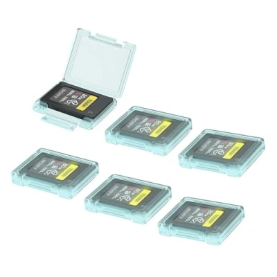 Abbildung von KIWIFOTOS Cfexpress Typ A Kartenhalter Speicherkarten Hülle für Sony Alpha A1II, A1, A9III, A9II, A7RV, A7SIII, A7IV, FX6, FX3, FX30 (6 Stück, Speicherkarte Nicht im Lieferumfang enthalten)