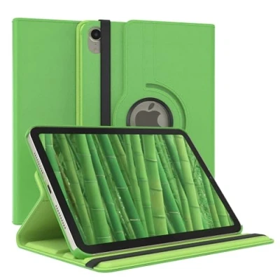 Abbildung von EAZY Case Tablet Hülle für iPad Mini 6. Generation (2021) Schutzhülle 8.3 Zoll Smart Cover Rotationcase zum Aufstellen Klapphülle 360 drehbar mit Standfunktion Tasche Kunstleder Grün